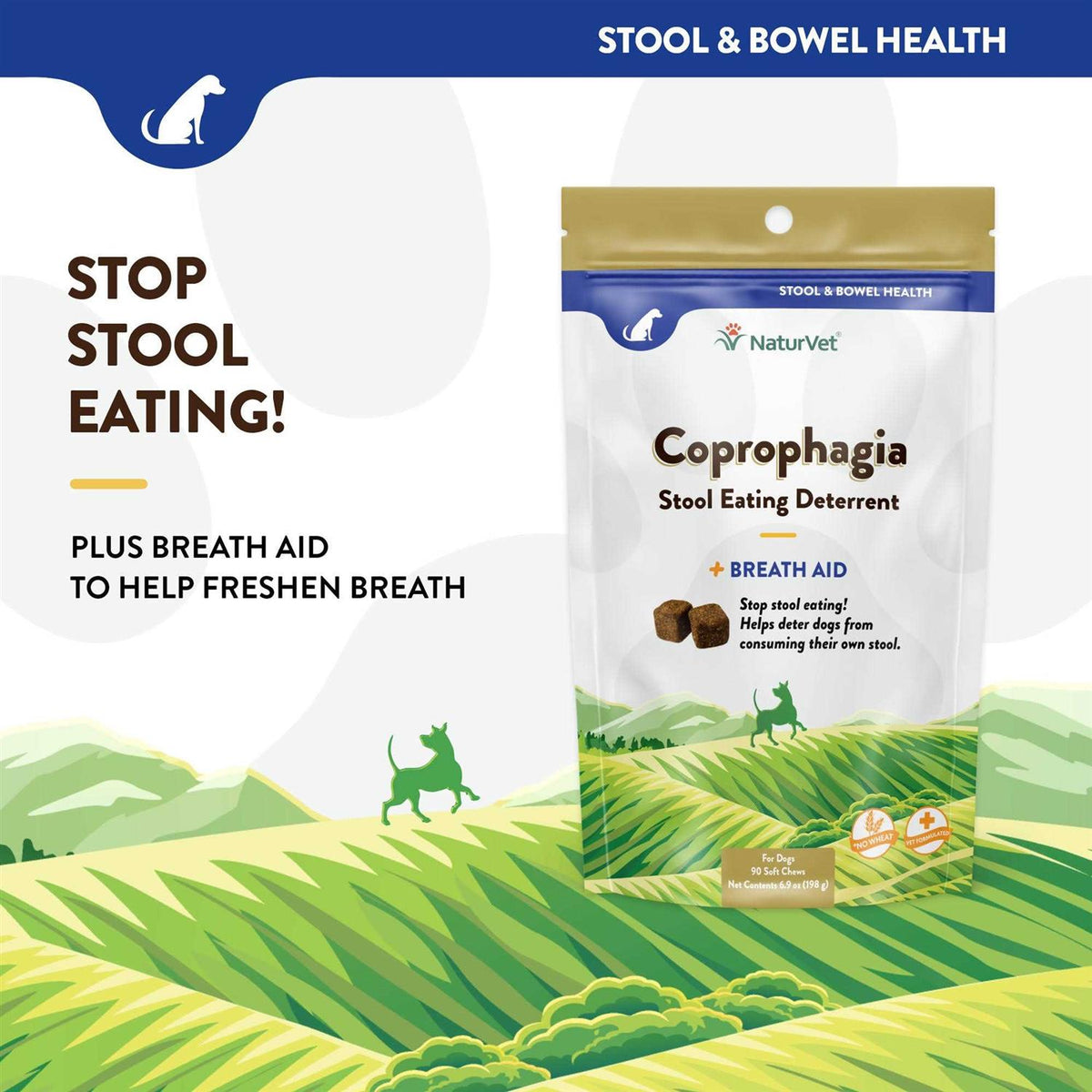 Coprophagia Stool Eating Deterrent Plus Breath Aid W55577