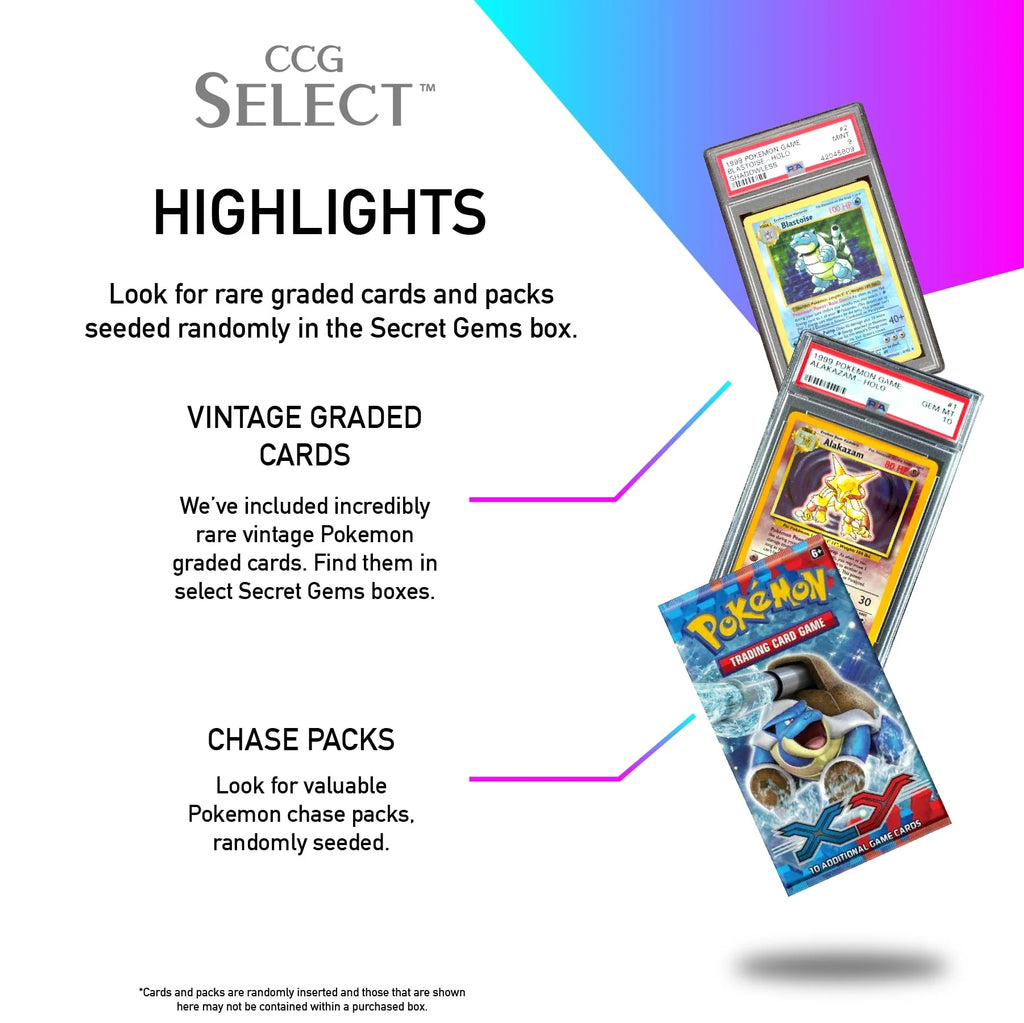 Graded Pokemon Card + Pokemon Booster Pack D117
