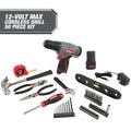 12V Max Lithium-Ion Cordless 3/8-Inch Drill Driver 50-Piece Project Kit Y596190