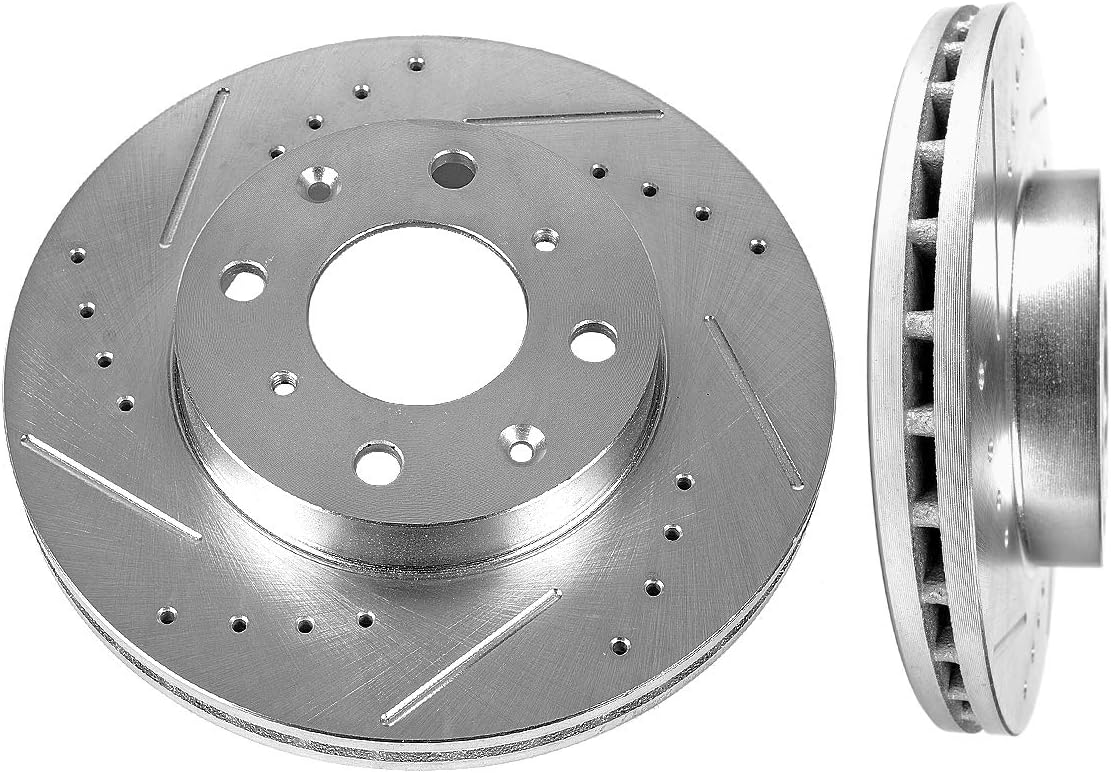 240mm Drilled & Slotted 4 Lug Rotors W144634
