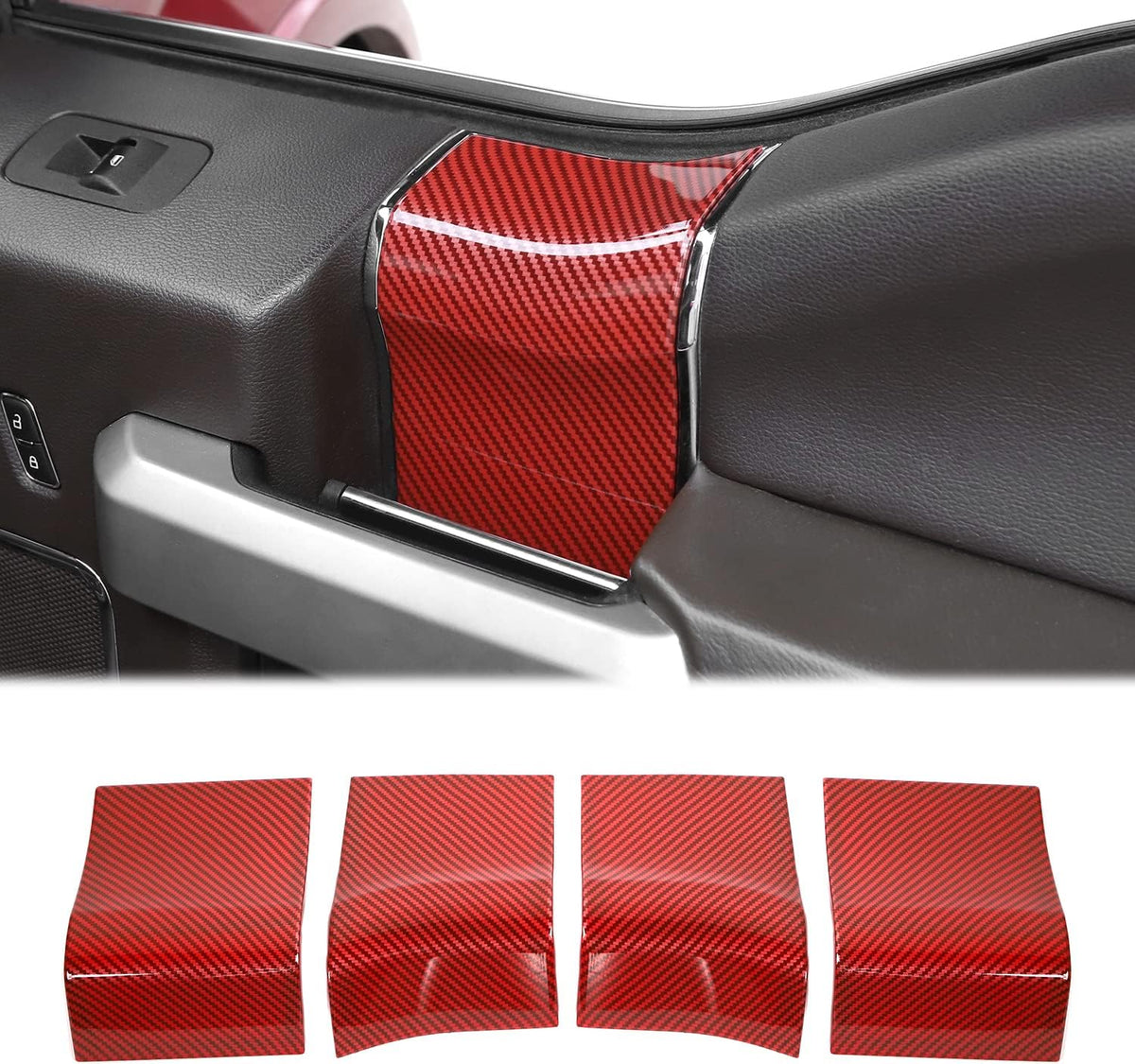 Interior Door Handle Panel Trim ABS Cover D1352