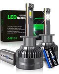 H1 LED Headlight Bulbs 120W 22000 Lumens 6500K Cool White IP68 Waterproof 2 Pack T4388