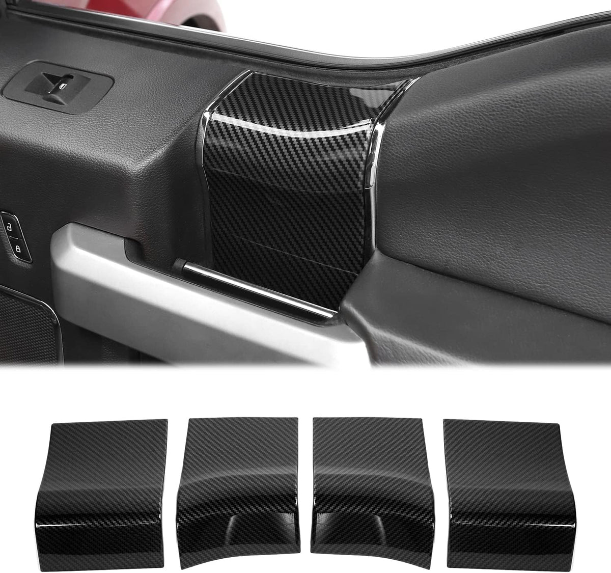 Interior Door Handle Panel Trim ABS Cover D1352