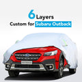 6 Layers All Weather Waterproof Car Cover with Zipper H660589