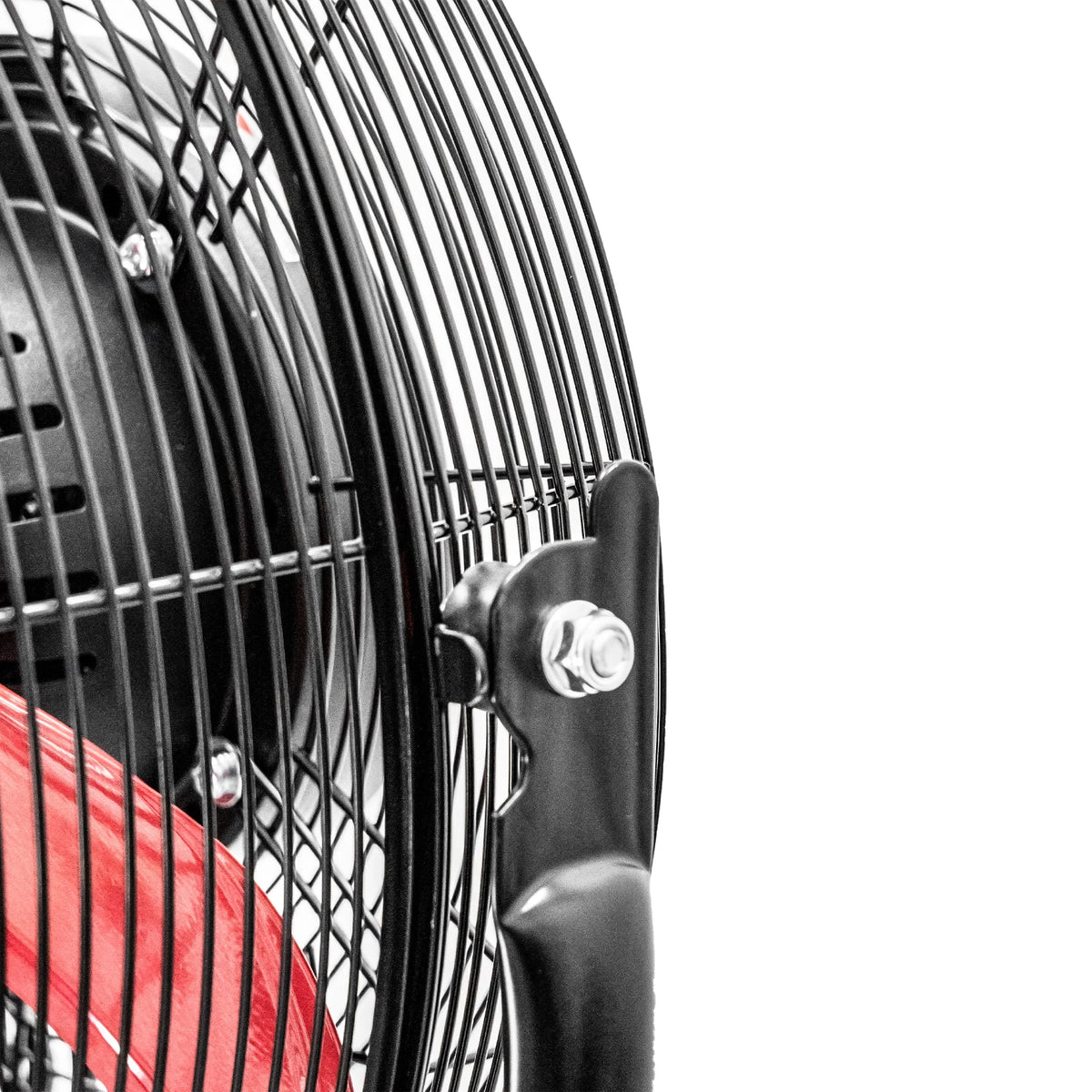 16 inch High Velocity Stand Fan Red & Black F5675