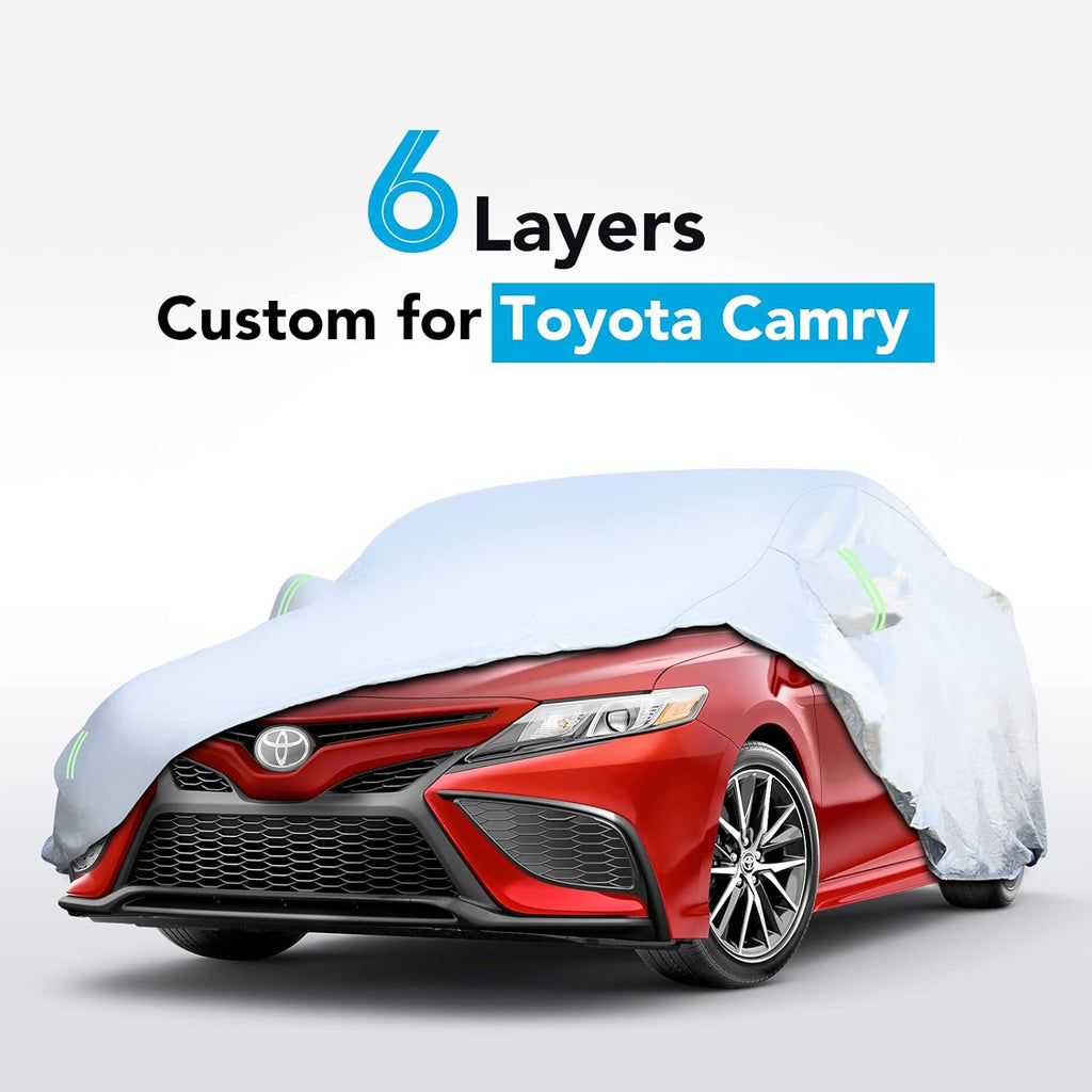 6 Layers All Weather Waterproof Car Cover with Zipper H660589