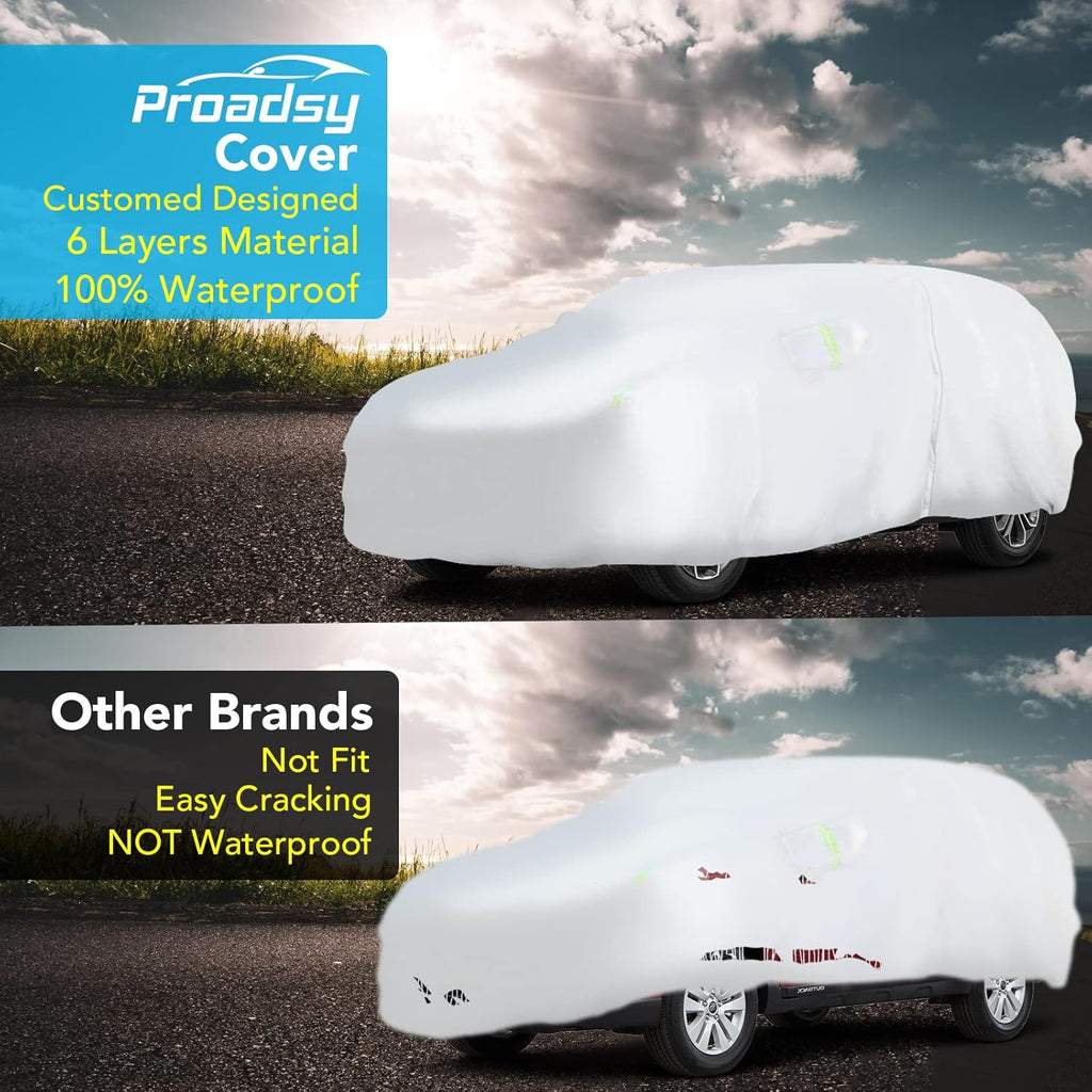 6 Layers All Weather Waterproof Car Cover with Zipper H660589