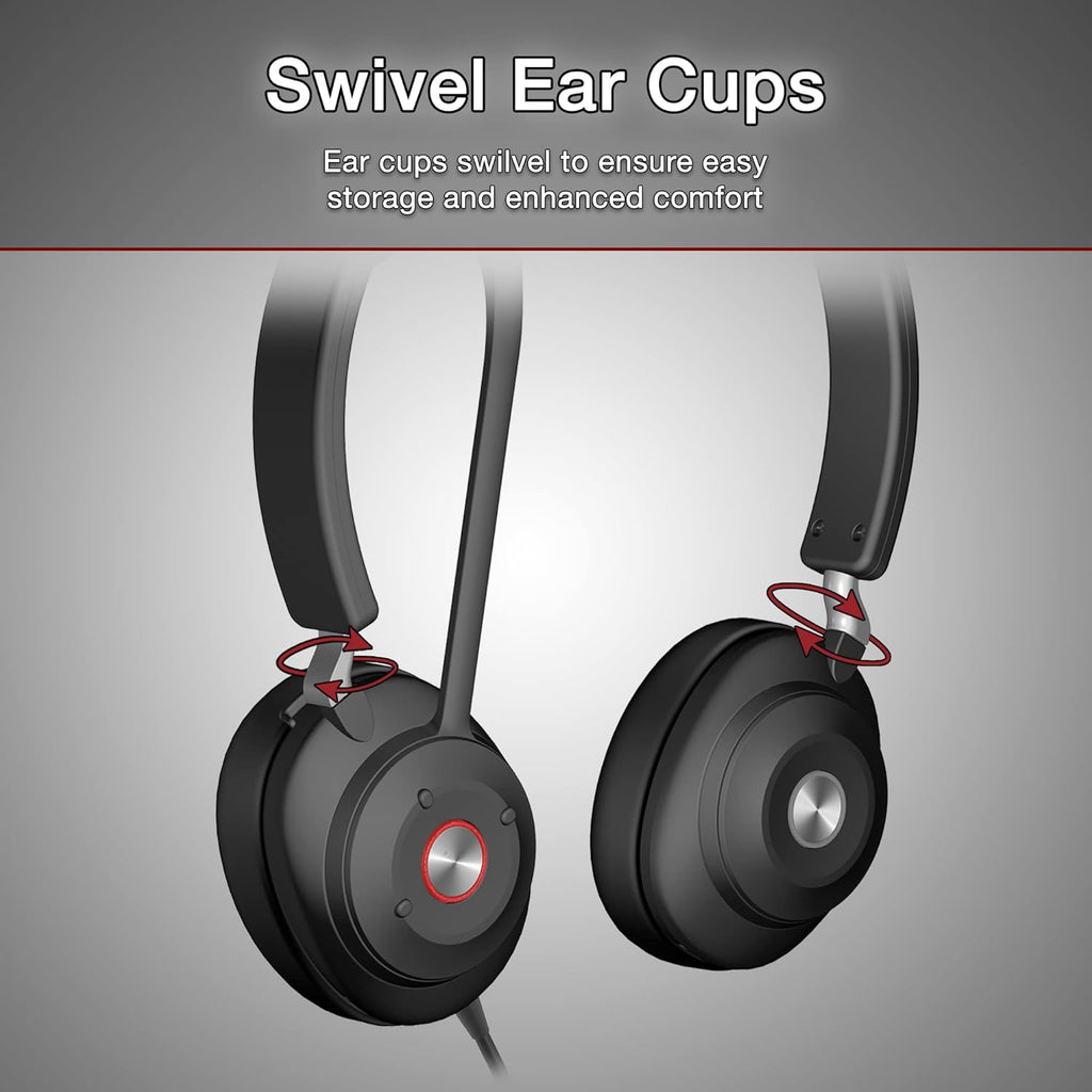 USB Headset with Ear Cup Controls V968052