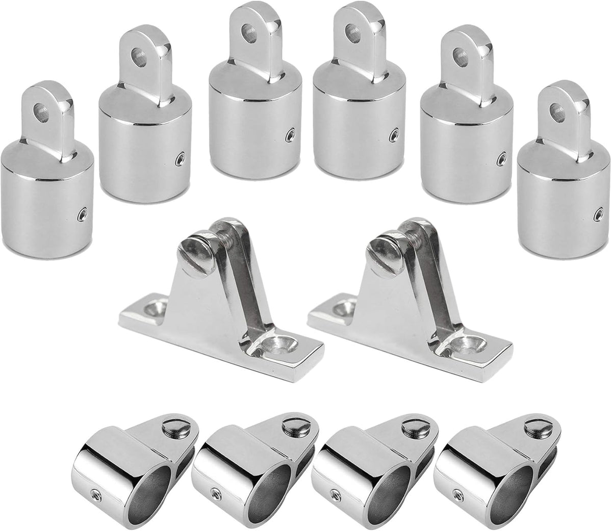 7/8 Bimini Top 3-Bow Stainless Steel Boat Hardware 12Set K70305