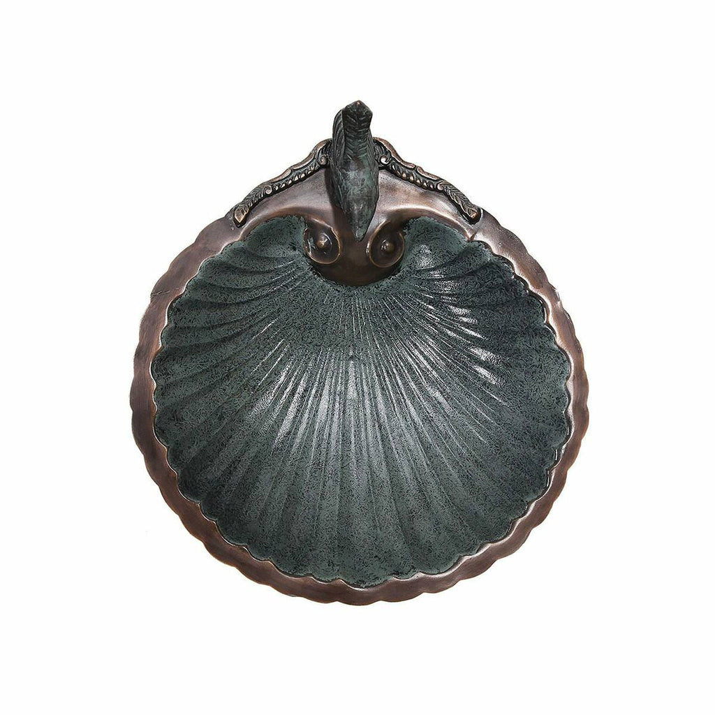 Scallop Shell Birdbath with Wall Mount Bracket A17688