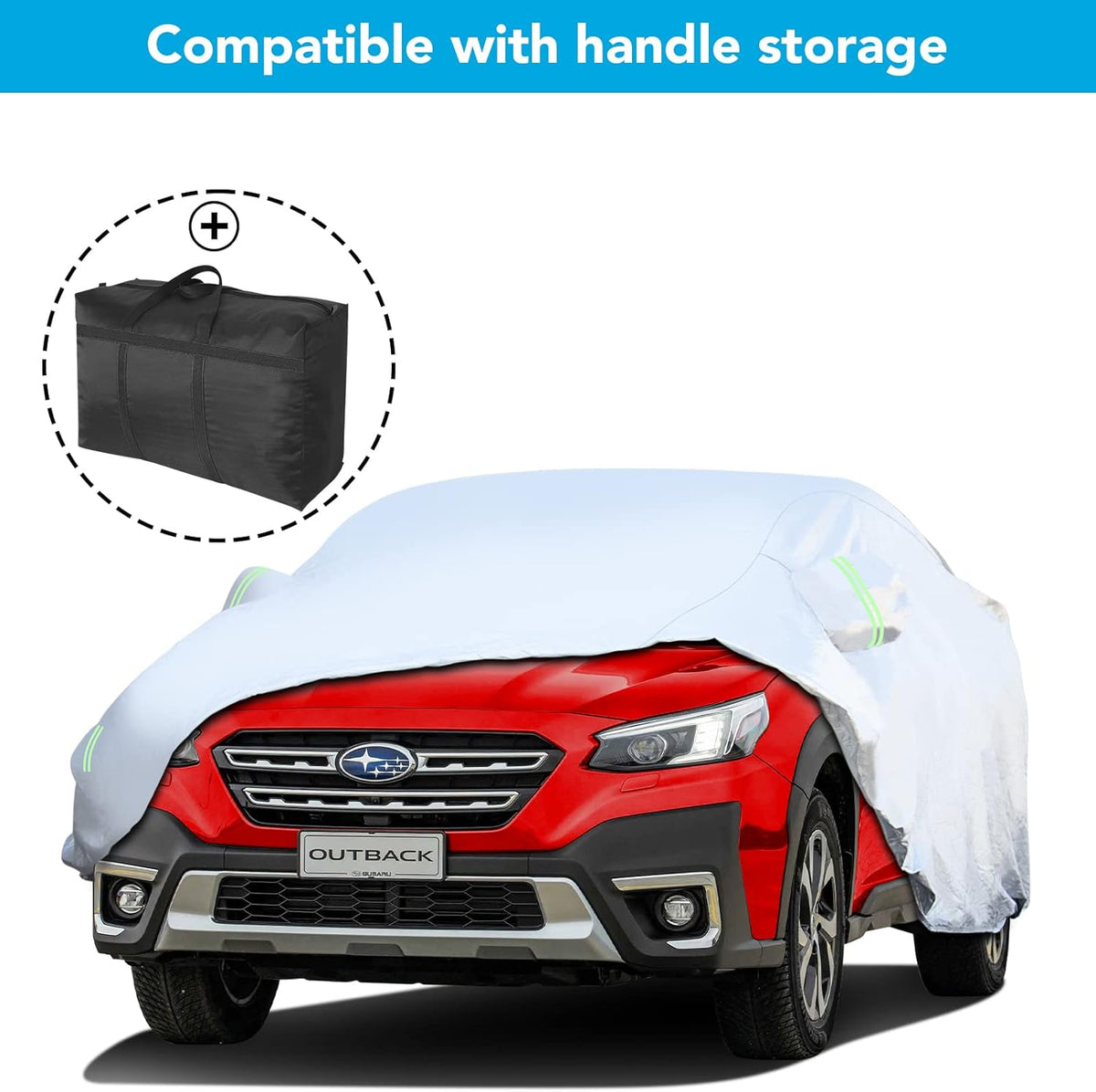 6 Layers All Weather Waterproof Car Cover with Zipper H660589