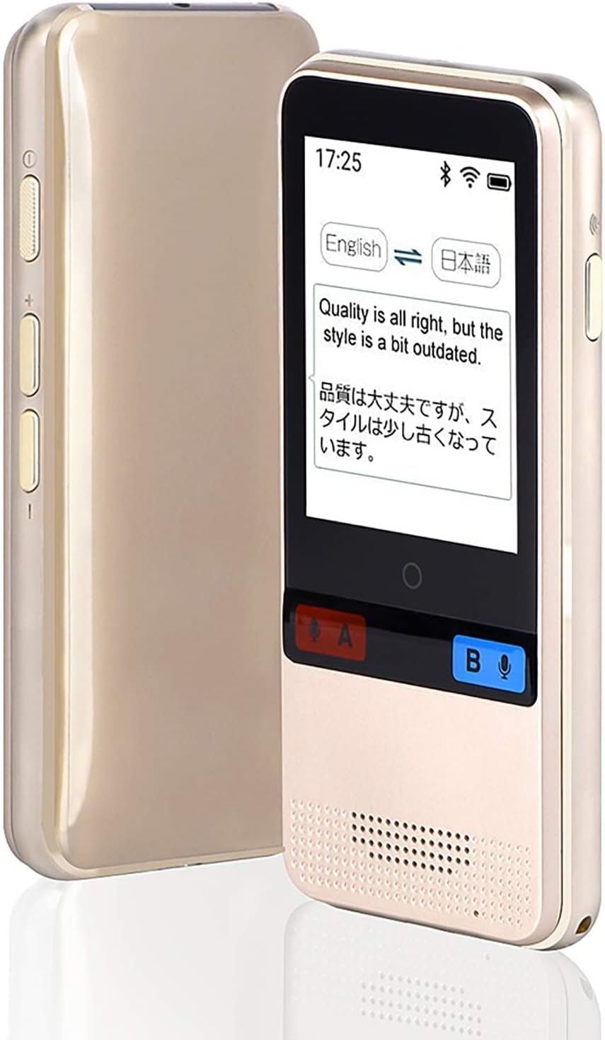 Portable Instant Voice Translator Device 38 Languages 3.0 Touch Screen White O56477