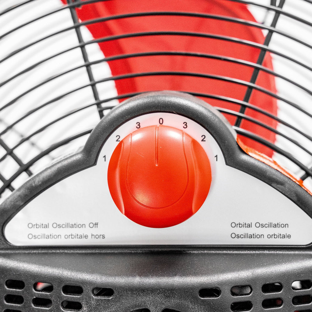 16 inch High Velocity Stand Fan Red & Black F5675
