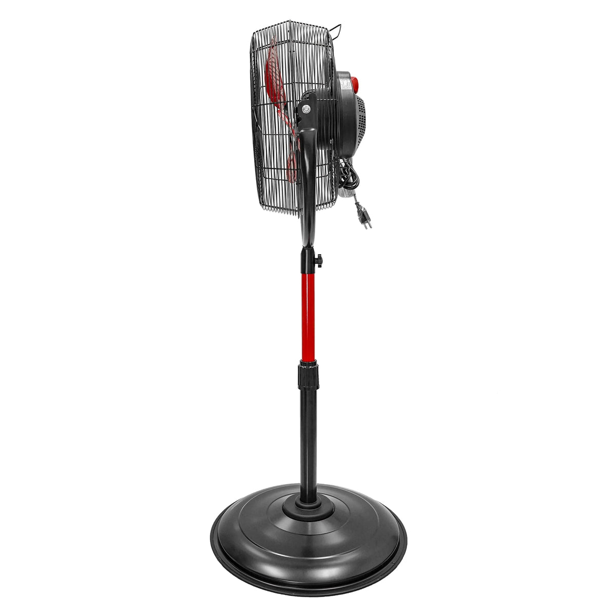 16 inch High Velocity Stand Fan Red & Black F5675