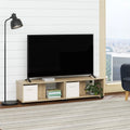 Adjustable Stacking TV Stand up to 70 inches Natural H81057